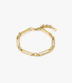 Ovate Double Link Hoop Earrings - Image 4